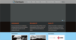 Desktop Screenshot of certsure.com